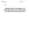 Modellierung der Erzeugungs- und Systemkapazität (System Adequacy) in der Schweiz im Bereich Strom 2019