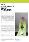 Wie Spar-Appelle nicht verpuffen