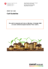SWEET Call 1-2020: Call Guideline