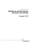 Statistik der geothermischen Nutzung in der Schweiz - Ausgabe 2019