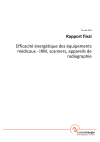Efficacité énergétique des équipements médicaux - IRM, scanners, appareils de radiographie