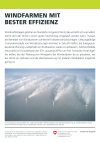 Windfarmen mit bester Effizienz