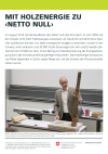 Mit Holzenergie zu ‹Netto null›
