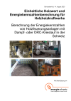 Einheitliche Heizwert- und Energiekennzahlenberechnung für Holzheizkraftwerke