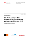 Ex-Post-Analyse des schweizerischen Energieverbrauchs 2000 bis 2019 nach Bestimmungsfaktoren