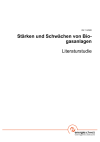Stärken und Schwächen von Biogasanlagen