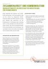 Zusammenarbeit und Kommunikation - Energieoptimiertes Bewirtschaften und Betreiben von Wohngebäuden