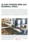 In vier Stunden wird aus Bioabfall Kohle