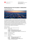 Mobility Research and Innovation in Switzerland, Thursday, 9 September 2021, Verkehrshaus der Schweiz, Luzern
