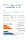 Stromverbrauch eines typischen Haushalts