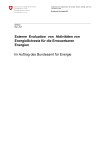 Externe Evaluation von Aktivitäten von EnergieSchweiz für die Erneuerbaren Energien