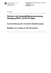 Revision der Energieeffizienzverordnung; Übergang NEFZ- zu WLTP-Daten