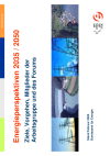 Energieperspektiven 2035 / 2050: Ziele, Vorgehen, Mitglieder der Arbeitsgruppe und des Forums