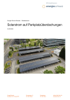Solarstrom auf Parkplatzüberdachungen