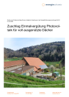 Zuschlag Einmalvergütung Photovoltaik für voll ausgenützte Dächer