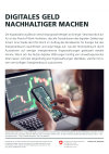 Digitales Geld nachhaltiger machen