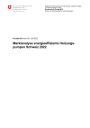Marktanalyse energieeffiziente Heizungspumpen Schweiz 2022