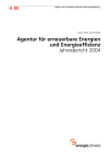 Agentur für erneuerbare Energien und Energieeffizienz. Jahresbericht 2004