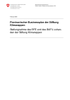 Provisorischer Businessplan der Stiftung Klimarappen