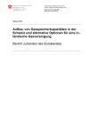 Aufbau von Gasspeicherkapazitäten in der Schweiz und alternative Optionen für eine inländische Gasversorgung