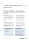 Trinkwasserinstallationen optimieren - Checkliste für Sanitärfachpersonen