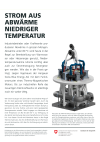 Strom aus Abwärme niedriger Temperatur