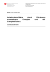 Arbeitsplatzeffekte durch Förderung erneuerbarer Energien und der Energieeffizienz