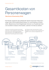 Gesamtkosten von Personenwagen (TCO)