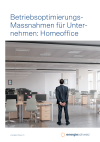Operational optimisation measures for companies: Homeoffice