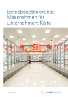 Operational optimisation measures for companies: Cooling
