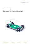 Batterien für Elektrofahrzeuge
