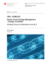 CEN - CENELEC - Sector Forum Energy Management – Energy Transition, Working Group on Blockchain and DLT