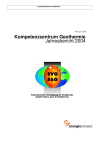 Kompetenzzentrum Geothermie. Jahresbericht 2004