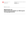 Möglichkeiten der Stromverbrauchsreduktion zur Stärkung der Versorgungssicherheit