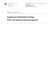 Ergebnisse Stakeholderumfrage Pilot- und Demonstrationsprogramm