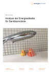 Analyse der Energieetikette für Sanitärprodukte