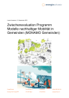 Zwischenevaluation Programm Modelle nachhaltiger Mobilität in Gemeinden (MONAMO Gemeinden)
