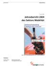 Jahresbericht 2004 des Sektors Mobilität