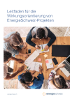 Leitfaden für die Wirkungsorientierung von EnergieSchweiz-Projekten