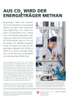 Aus CO2 wird der Energieträger Methan