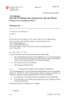 Verordnung über die Errichtung einer Stromreserve für den Winter (Winterreserveverordnung, WResV)