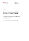 Externe Evaluation der Winter-Energiespar-Initiative WESPI