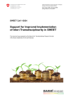 SWEET Call 1-2024: Support for Improved Implementation of Inter-/Transdisciplinarity in SWEET