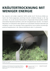 Kräutertrocknung mit weniger Energie