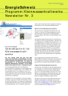 Petites centrales hydrauliques - Newsletter n° 3