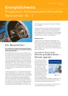 Petites centrales hydrauliques - Newsletter n° 1