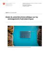 Etude du potentiel photovoltaïque sur les aménagements hydroélectriques