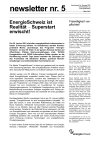 EnergieSchweiz Newsletter Nr. 5
