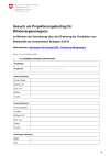 Gesuch um Projektierungsbeitrag für Windenergieanlage(n)