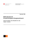 Methodenbericht Ex-post-Analysen Energieverbrauch: Dokumentation des Modells für den Sektor Verkehr
